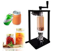 AYCDL Máquina selladora de latas, herramienta manual de sellado a presión de tarros, altura ajustable, con base fija, para tarros con una altura de 30-170 mm