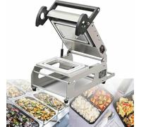 AYCDL Máquina selladora Fresh Box, sellado manual de presión y ajuste de temperatura, ideal para llevar bandejas de alimentos