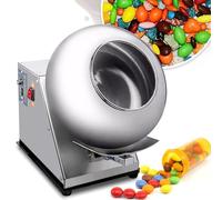 AYCDL Mini Máquina Comercial para Recubrir Chocolate, Recubridora Automática De Tabletas De 180 W, Pulidora De Chocolate De 3-6 Kg/H, Recubridora De Bolas De Azúcar Y