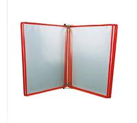 AYCDL Organizador De Referencia De Pared: Expositor De Catálogos, Archivador De Pared para Carpetas A4, Expositor De Pósteres Flip Book De 5 Paneles, Archivadores De,D