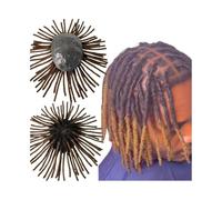 AYCDL Peluca para Hombre con Rastas, Tupé para Hombre T2/30, Color Ombré, Base De Piel Completa, 8 Pulgadas, Piezas De Cabello Humano Indio, Tupé para Hombre,One Color-8x10
