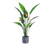 AYCDL Plantas artificiales de árbol artificial, decoración de pájaros del cielo, árbol artificial, hoja verde, pájaro auspicioso, árboles falsos para decoración de interiores, decoración artificial