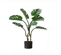 AYCDL Plantas artificiales de interior Monstera imitación Monstera plantas artificiales en maceta, árbol en maceta para el hogar y la oficina, plantas artificiales decorativas, planta falsa
