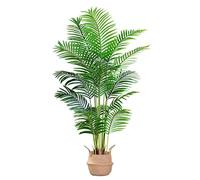 AYCDL Plantas falsas, planta artificial de palmera artificial, planta verde, planta falsa para sala de estar, dormitorio, árbol falso en maceta para decoración de interiores