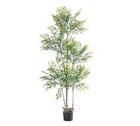 AYCDL Plantas falsas, plantas artificiales, palmera para interiores, plantas verdes falsas en el suelo, árboles en maceta, decoración del hogar, plantas artificiales