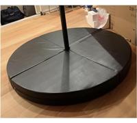 AYCDL Pole Dancing Pole para el hogar, tapete redondo de piel sintética, cubierta antideslizante, tapete de seguridad portátil, para yoga, 150 cm de grosor, 10 cm de grosor, plegable, 150 cm de grosor