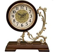 AYCDL Reloj De Sobremesa Europeo Retro, Relojes De Sobremesa para Sala De Estar, Escritorio, A Pilas, De Madera, Decoración De Mesa.