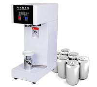 AYCDL Selladora De Latas Eléctrica, Cierre De Latas De Aluminio De 2,2", Máquina Selladora De Bebidas Comercial, Cerradora Automática De Latas,White-220V