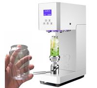 AYCDL Selladora De Latas Semiautomática, Selladora por Impulso, Selladora Térmica De Bolsas De Polietileno, Cerradora De Latas De Aluminio para Cerveza, Cola Y Fruta,White