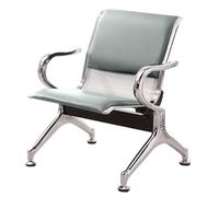 AYCDL Silla de recepción para oficina, sala de espera, banco de recepción de aeropuerto, sofá con reposabrazos y respaldo, ideal para banco, peluquería, sala de conferencias, naranja, gris