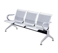 AYCDL Sofá de recepción de 3 plazas con reposabrazos, elegante banco de espera para oficina en aeropuerto, solución cómoda y elegante para los invitados