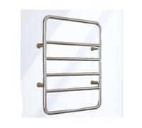 AYCDL Toallero Calefactable De Calentamiento Rápido, Calentador De Toallas De Acero Inoxidable, Toallero Calefactable De Pared para Toallas, Albornoces Y Mantas, Color Dorado,A Silver-Plug in Left