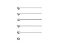 AYCDL Toallero Calefactado para Baño, De Acero Inoxidable 304, Montado En La Pared, con Termostato Inteligente, Color Gris, 3 Barras, Diseño Eléctrico.