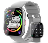 aycy Reloj Inteligente para Hombre y Mujer, 1,85 Pulgadas, Reloj Inteligente con Efecto/Respuesta de Llamadas, 112 Modos Deportivos Fitness Tracker con sueño/pulsómetro, IP68 Smart Watch, Gris