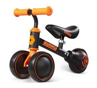 AyeKu Bicicleta de Equilibrio para niños 1-3 años con sillín Ajustable y Ruedas silenciosas. Regalo Ideal para cumpleaños o Navidad, Color Rosa