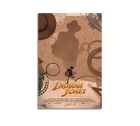 AYERWAENN Indiana Jones 1 póster estético para pared, lienzo vintage, pintura decorativa para sala de estar, dormitorio, decoración de 40 x 60 cm, estilo sin marco