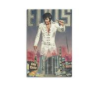 AYERWAENN Póster estético de Elvis Presley para pared, lienzo vintage, pintura decorativa para sala de estar, dormitorio, decoración de 20 x 30 cm, estilo sin marco