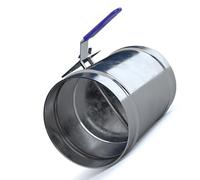 AYESMAN Válvula Control Volumen Aire, 1 Pieza Válvula Tubo Redondo Válvula Aire con Mango Estaño Galvanizado Manual Válvula Compuerta De Aire Manual Interruptor Compuerta Ventilación(200mm)