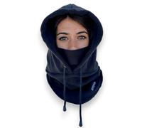Ayesphere Pasamontañas, pasamontañas Hombre y Mujer,Balaclava,pasamontañas Moto,Braga Cuello Hombre y Mujer,pasamontañas térmico Forro Polar,Gorra,Buff con Capucha (Poliéster, Negro)
