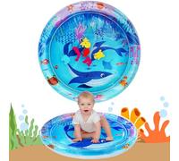 AYESY Alfombra de Agua para Bebés, Alfombra de Agua Inflable Grande para Tummy Time, Colchoneta de Agua No Tóxica para Bebés y Niños, Exploración Sensorial para Edades 3 a 24 Meses, 66x66cm