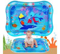 AYESY Alfombra de Juegos Inflable Alfombra de Agua para Bebés Grande Colchoneta de Agua Inflable No Tóxica para Bebés y Niños Exploración Sensorial Tapete para Bebé Pequeños 3 a 24 meses, 66x50cm