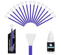AYESY Kit de Limpieza Sensor Full Frame con 15 Piezas Hisopos de Limpieza de Sensor de Fotograma Complet 24mm+10ml Kit de Limpieza para Cámaras Líquidos de Limpieza para Objetivo, Filtros, DSLR, Móvil