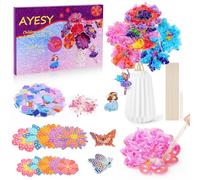 AYESY Kit de Manualidades de Flores para NiñOs, 2025 Estuche de Manualidades con Flores Kit de Manualidades Para NiñAs 4-12 AñOs DIY Creatividad Ramo con Lentejuelas Regalo de CumpleañOs para NiñOs