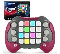 AYESY Push Burbujas Juego Consola, 2025 Sensory Juegos Pop It Electrónico, 10 Mode + RGB, Botón Puzzle Pop Light Up Juego Consola de Juegos de Mano para Aliviar el Estrés para Niños y Adultos