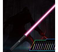 AYESY Sable de Luz, 2 En 1Telescópica y Plegable, 15 Colores Espada Láser Star Wars Recargable USB con Sonido Juguetes para Niños y Adultos por Cumpleaños Regalos y Cosplay Guerra de Las Galaxias 78cm