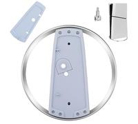 AYESY Soporte Vertical para Consola PS5, Soporte Slim Durable con Tornillo, Metálico y ABS para Consola PlayStation 5 PS5 Pro y Slim Proporciona Estabilidad y Disipación de Calor Blanco