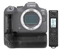 ayex Battery Grip Compatible with Canon EOS R5 R6 R6 Mark II Incl. Timer Remote Shutter Like BG-R10 Compact Ergonomic Handle RC