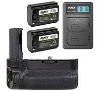 ayex Empuñadura de batería compatible con Sony Alpha A9 A7R III A7 III similar a VG-C3EM + 2 baterías NP-FZ100 + cargador dual USB