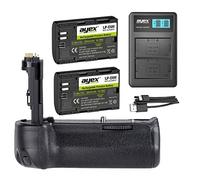 ayex - Empuñadura de batería para Canon EOS 5D Mark III (Similar a BG-E11, Incluye 2 baterías ayex LP-E6 y Cargador USB Dual) 100% Compatible.