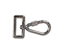 ayex Juego de 2 mosquetones con Cierre de Rosca para Correas de cámara, Correas para el Hombro, Bolsas, Cordones UVM. - Juego de 2 Unidades