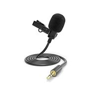 ayex LV-1 - Micrófono de lavalier para cámara, videocámara y PC, por ejemplo, para entrevistas, salas en directo, reuniones y log