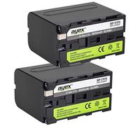 ayex NP-F970 - Juego de 2 baterías de Ion de Litio con Chip de información para videocámara Sony (8600 mAh) sustituye, por Ejemplo, NP-F960, NP-750, NP-F500, NP-F970