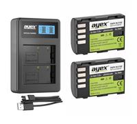 ayex Paquete de energía con 2 baterías DMW-BLF19E + Cargador USB Dual Compatible con Panasonic Lumix DC-G9 DC-GH5 DC-GH5S DMC-GH3 DMC-GH4
