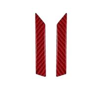 AYEXNSV Kit de Adhesivos for pilares de Ventanas Laterales Compatible con Tesla Model SX 2012-2020. Accesorios Interiores for automóviles en Fibra de Carbono.(Carbon-Red)