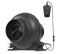 Aygrochy 100mm Extractor de aire ajustable, EC Motor trifásico ventilador extractor con IEC EU Plug para cuarto de baño, tiendas de cultivo, ventilación oficina.