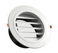 Aygrochy Válvula de disco de 150 mm, ABS engrosada, rejilla de ventilación de pared, cubierta de ventilación para ventilador, ventilador de tubo, dormitorio, baño, oficinas