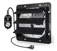 Aygrochy Ventilador de pared industrial de 300 mm ajustable, 1630 m³/h, ventilador, ventilador de escape con enchufe de la UE, de aluminio, para sótano, garaje, cocina