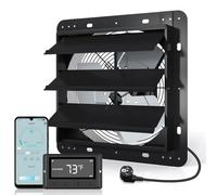 Aygrochy Ventilador de pared industrial de 300 mm Aplicación con WiFi, 1630 m³/h, ventilador, ventilador de escape con enchufe de la UE, de aluminio, para sótano, garaje, cocina