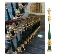 AYHARYLH Balaustres Metálicos para Escaleras Interiores - Barandilla de Aluminio Decorativa y de Soporte, Postes con Acabado Elegante para Jardín y Terraza(Green)