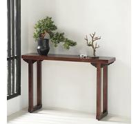 AYHARYLH Mid Century Modern Console Table, Narrow Entryway For Hallway, Solid Wood Farmhouse Sofa For Behind Couch, Living Room & Entrance(100cm/39.3in)