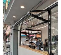 AYHARYLH Ventana Plegable para Food Trucks, Ventana de Aluminio para Concesiones con Montaje Empotrado, Ventana Corrediza Personalizable para Restaurantes Y Cocinas Móviles.(WxH 32x40in/81.2x101.6cm)