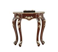 AYHARYLH Vintage Console Table with Floral Carving, White Narrow Entryway with Legs For Living Room, Stable Sofa For Hallway, Bedroom(Rosso,118cm/46.5in)