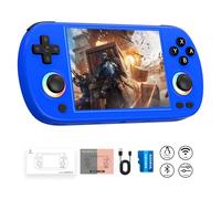Ayhgicxt RG40XXH Retro Handheld Game Console with 4-inch IPS Screen RGB lighting 64G TF Card Linux System and 3200mAh Battery Supports 5G WiFi Bluetooth 4.2 Blue