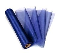 AYHUIP Rollo de Organza Transparente, 25M x 29cm, Tela DIY, Marco para Silla Dorada para Boda, Lazos, Camino de Mesa, botín, decoración para Fiesta de Halloween y Ducha