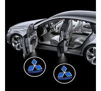 AYHYA Luces LED de Bienvenida para Mitsubishi Colt/Lancer/ASX/Eclipse, Luz de Bienvenida del Coche -Coche Logo Proyección, Luz de Puerta De Coche con Logotipo -Fácil de Instalar,B White-2