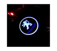 AYHYA Luces LED de Bienvenida para Peugeot 607 1999-2010, Luz de Bienvenida del Coche -Coche Logo Proyección, Luz de Puerta De Coche con Logotipo -Fácil de Instalar